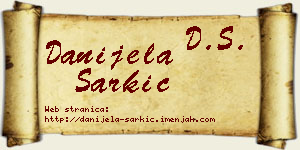 Danijela Šarkić vizit kartica